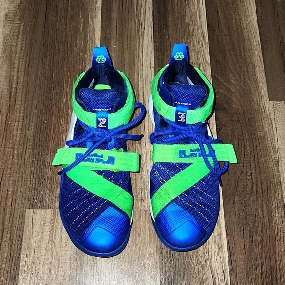 NIKE LeBron Soldier 7.5 Royal Green Strike - Picture 1 of 7